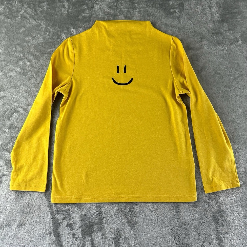 SheIn T-Shirt Boys 7 Yellow Smiley Face